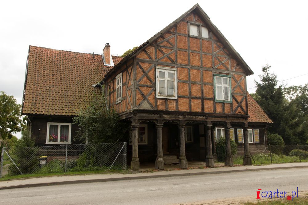 Pętla Żuławska Dom Podcieniowy nr. 32 w Żuławkach