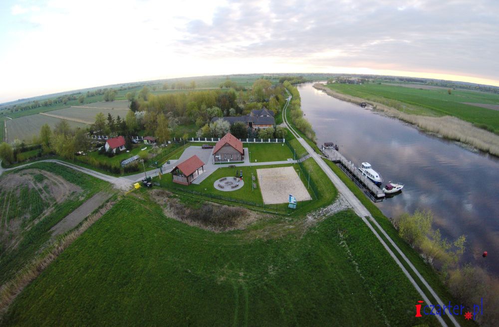 Pętla Żuławska Przystań Żeglarska w Osłonce